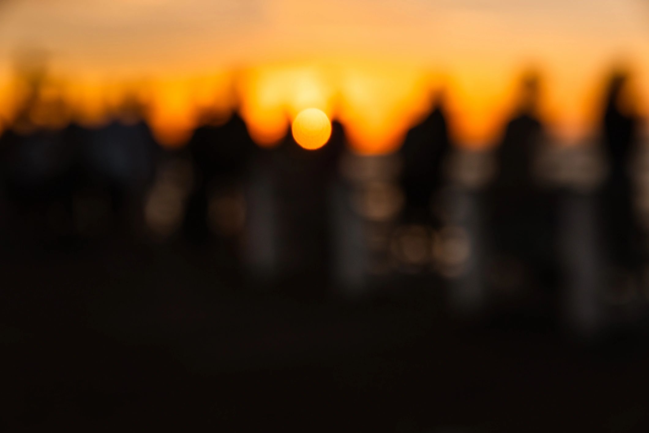 Ocean sunset view near the pier