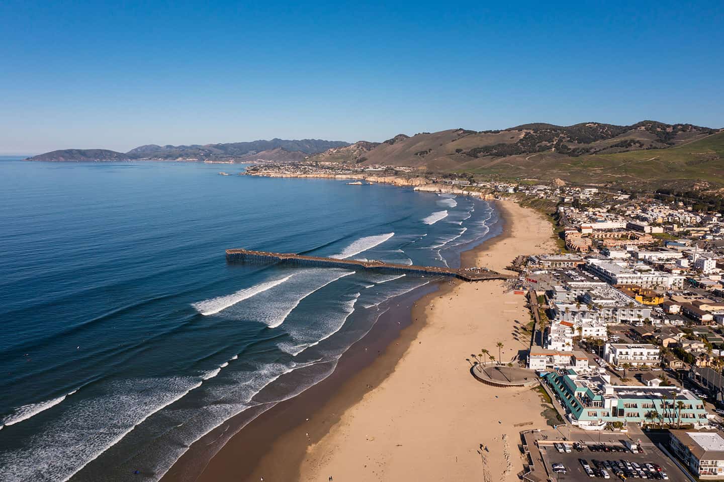 Pismo Beach Pier and sandy shoreline near the vacation rental