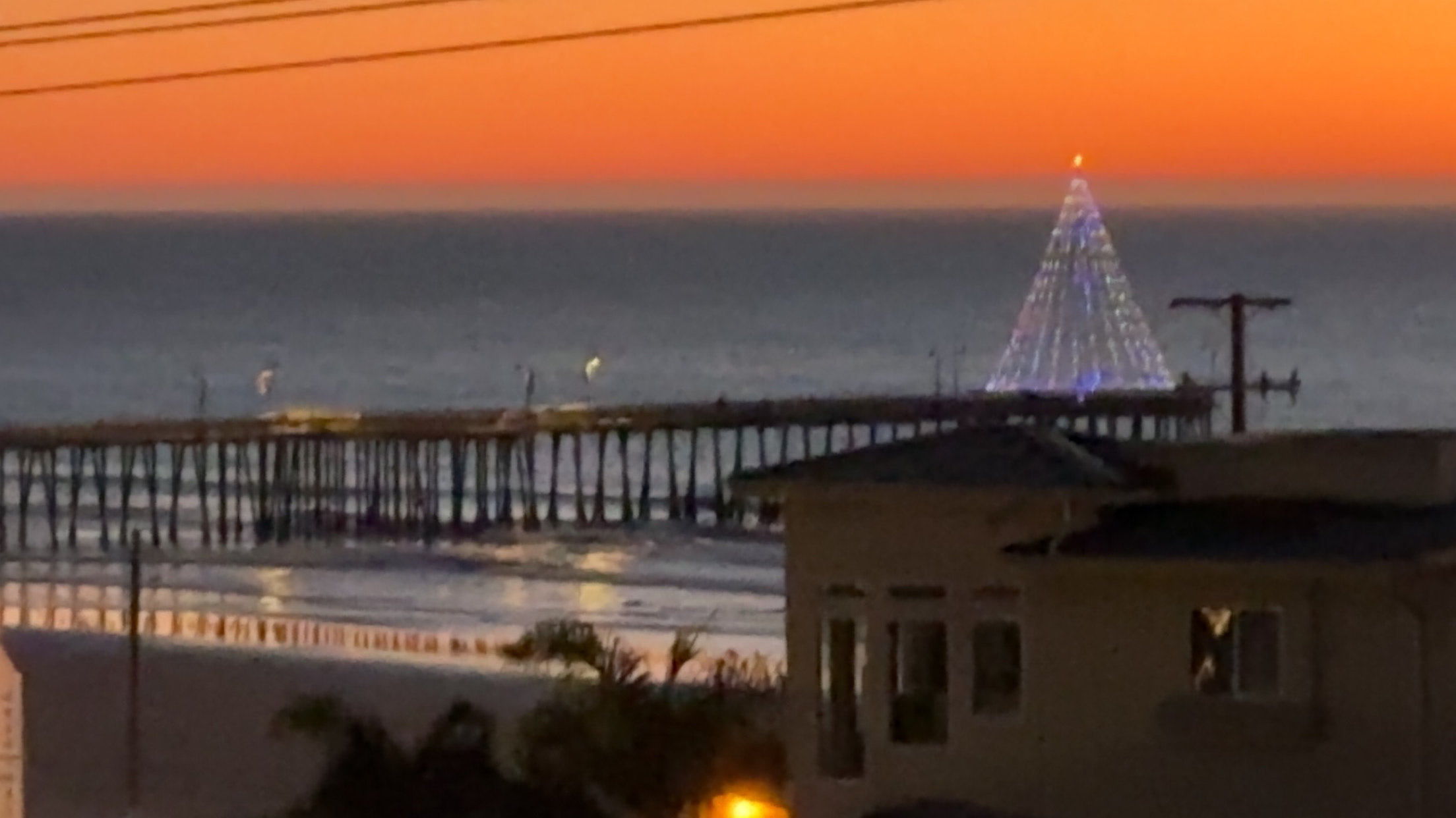 Pismo Beach Pier at Christmas